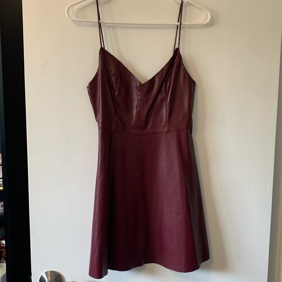 Size small pleather skater dress. - Picture 1 of 2